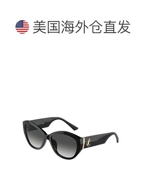 自营 Jimmy Choo JC 5013U 50008G 55mm 女式蝴蝶太阳镜 - 黑色