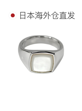 日本直邮Tom Wood Kay戒指白色珍珠母贝50号银色男女通用货号1012