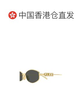 香港直邮GUCCI 女士太阳镜 GG1802S001 AW2025 金色 Panthos 太阳
