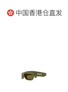 香港直邮GUCCI 男士眼镜 GG1839S004 CO 古驰 矩形绿色太阳镜