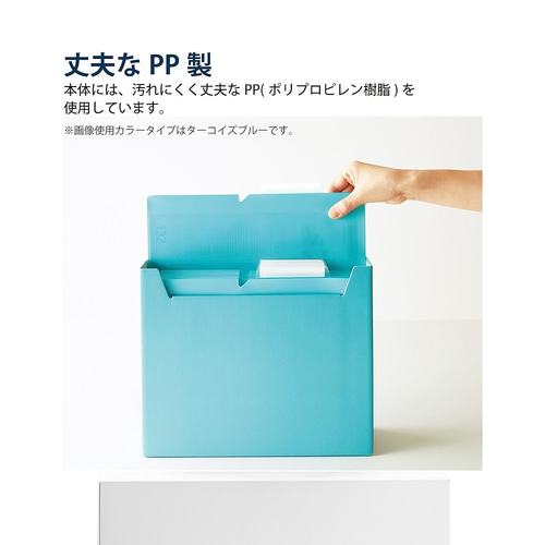 【日本直邮】国誉文件夹 NEOS A4 15mm 三面装订 5本装订本 绿松 - 图3