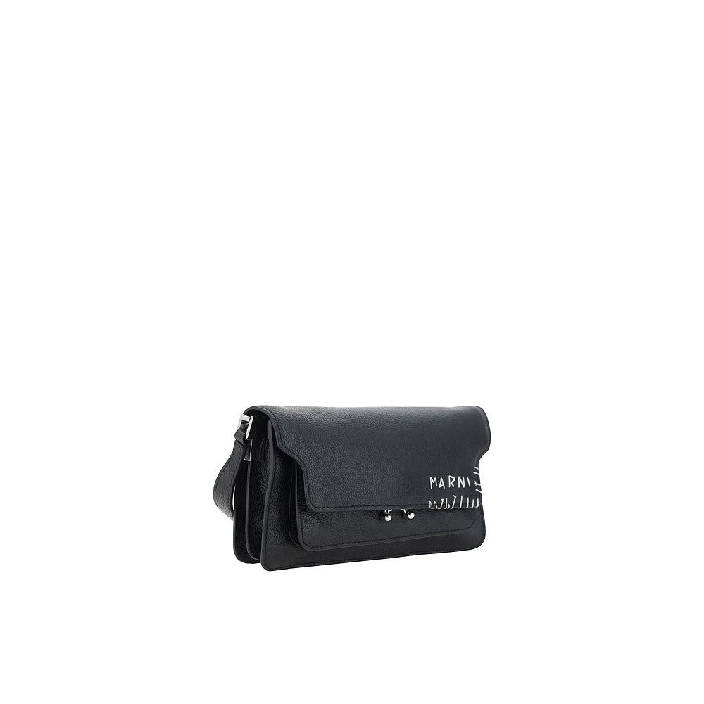 香港直邮潮奢 Marni 玛尼 女士 Trunk Shoulder Bag 单肩包 SBMP0 - 图0