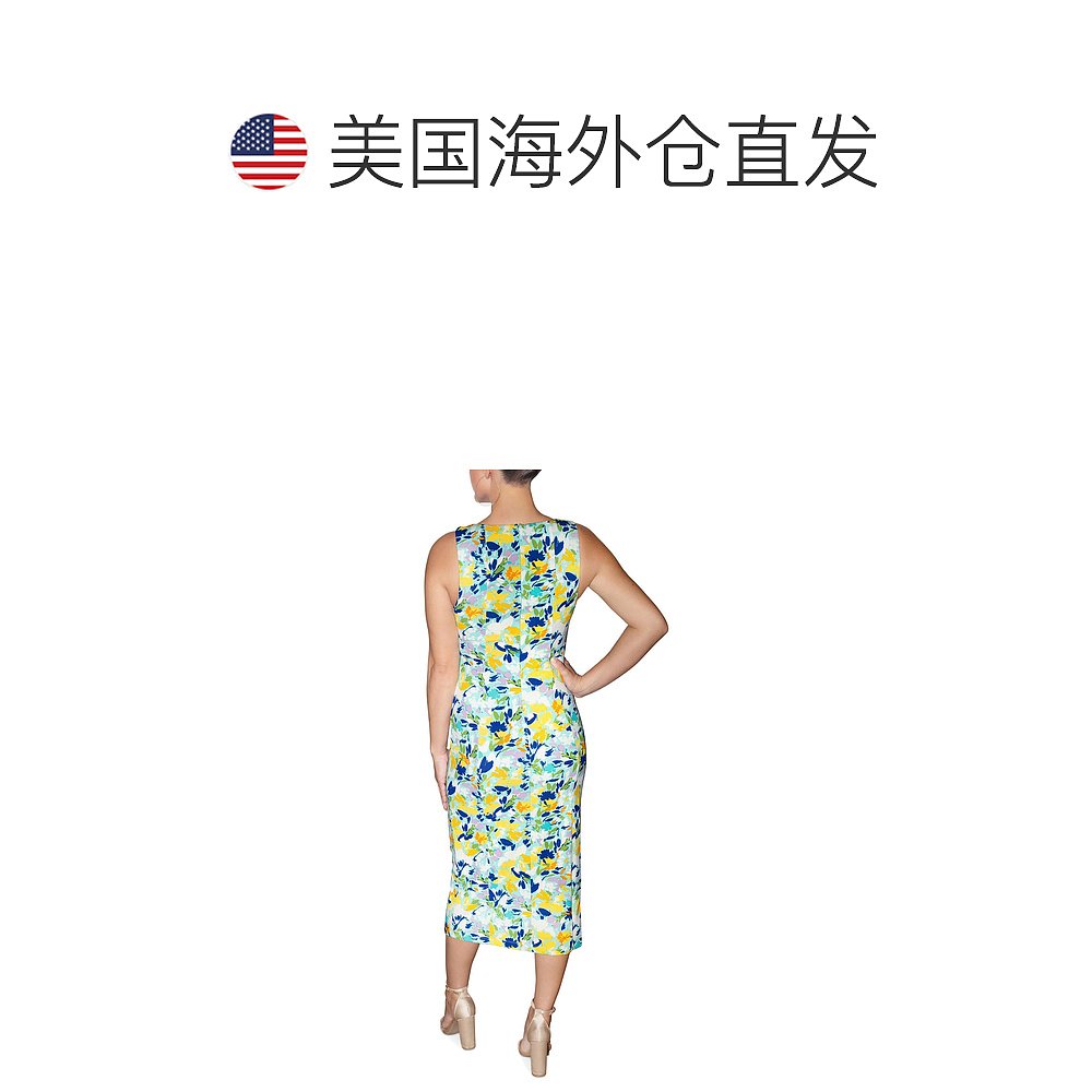 rachel rachel royFreya 女士 Floral Sheath Midi Dress multi f - 图1