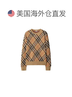 自营Burberry Elastane Women's Sweatshirt - brown 美国奥莱直