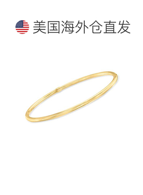 自营Ross-Simons 3 毫米 14 克拉黄金手镯 - 8 英寸 美国奥莱直发