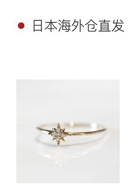 1h可退 日本直邮cui-cui 星辰钻石戒指 K10YG 754396