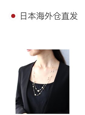 1h可退 日本直邮Three Four Time 女士混合珍珠双层项链 简约优雅