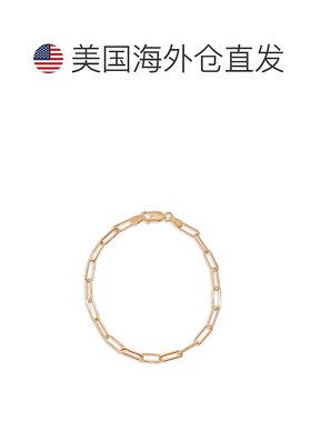 自营 sabrina14k 金回形针链式手链 - 玫瑰色 美国奥莱直发配饰