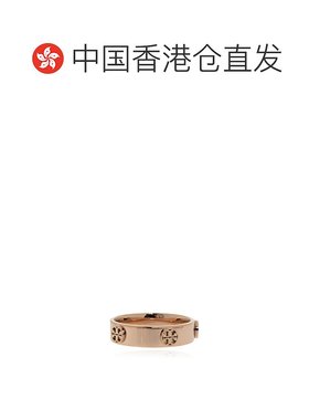 香港直邮TORY BURCH 女士戒指 768820654 CO 金色 Logo-embossed