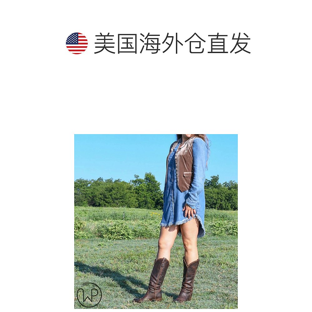 dear john denimCedar Park 牛仔连衣裙 - 牛仔布 【美国奥莱】直 - 图1