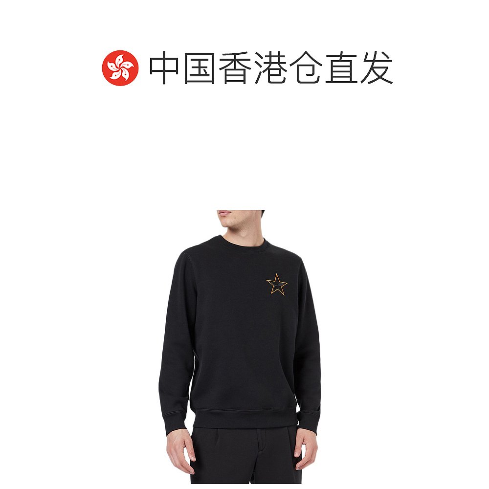 香港直邮Emporio Armani 安普里奥 阿玛尼 男士黑色套头衫 6G1MC8 - 图1