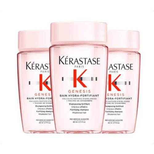 香港直邮卡诗(Kerastase) 元气姜洗发水 80ML （透明款）*3正品 - 图0