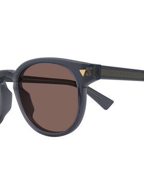 BOTTEGA VENETA 男士眼镜 BV1253S005 CO 棕色 圆形太阳镜