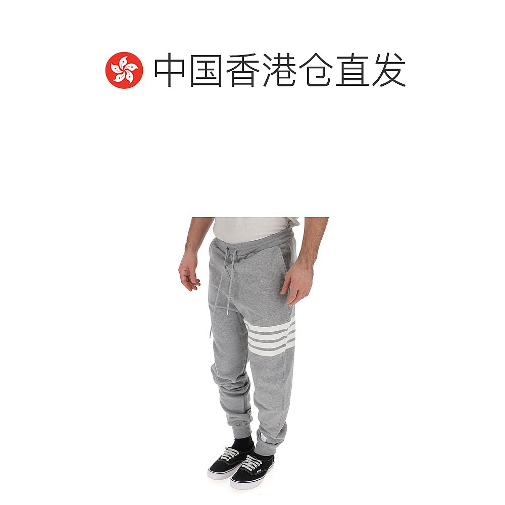 香港直邮THOM BROWNE 灰色男士运动裤 MJQ008H00535068 - 图1