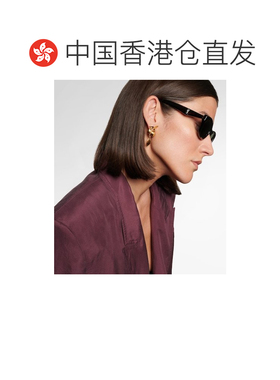 香港直邮Saint Laurent 圣罗兰 女士 交织图案矩形太阳眼镜