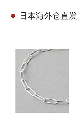 1h可退 日本直邮ete 女士 光泽感银925 大节链式 可调节手镯 0015