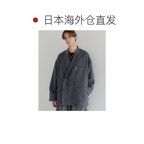 日本直邮SOCCE男女同款宽松双排扣西装外套侧开叉【付后1h可退】 - 图1