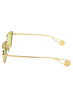 1h可退 GUCCI 女士眼镜 GG0538S003 SS2025 黄色 GG0538S