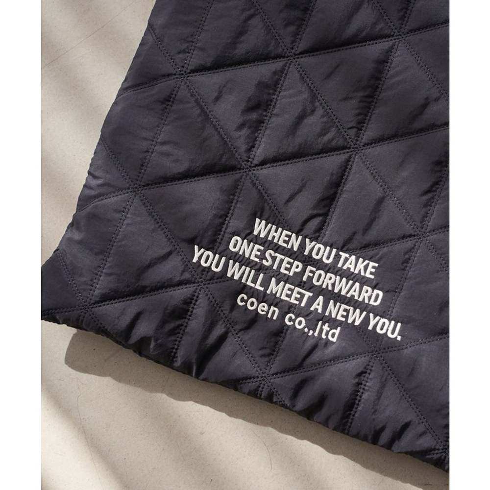 日本直邮coen 几何印花刺绣logo绗缝托特包 [CO3322AW014483]背包,淘宝优惠券,粉丝福利购,淘宝优惠卷