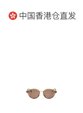 香港直邮VALENTINO 男士眼镜 VLS132D4600 AW2024 棕色 圆框太阳