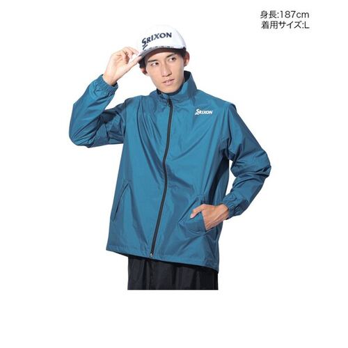 日本直邮SRIXON SMR4001J 高尔夫防雨外套 蓝色 [830620795] - 图0