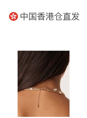 1h可退 香港直邮潮奢 ASOS 女士 chains 设计多排人造珍珠色调短(