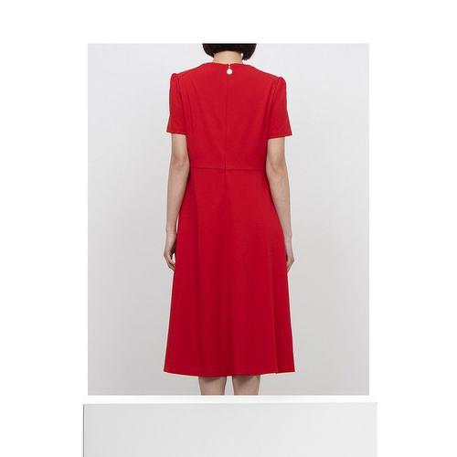 日本直邮TOMMY HILFIGER 胸元钥匙孔半袖喇叭裙连衣裙 [TO3203EW0 - 图3