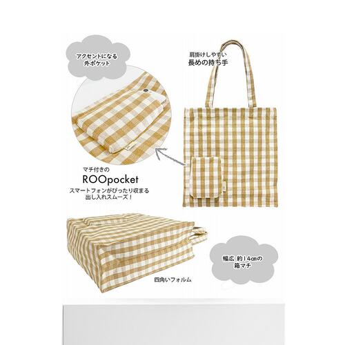 日本直邮ROOTOTE 可回收棉大容量箱型托特包 SN.Tall Box.Mercy D - 图3