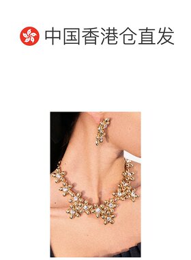 香港直邮CAROLINA HERRERA 女士 花朵簇拥项链 metal金属色 舒适