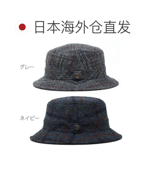 日本直邮Stetson 男士探险帽 Harris Tweed哈里斯粗花呢 绗缝 格