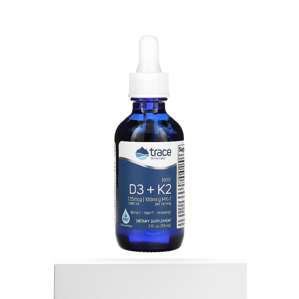 香港直发Trace Minerals ®离子型D3+K2增强心脏健康营养59ml - 图3