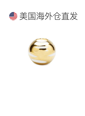 自营vivience白块设计金色茶灯座-橙色 美国奥莱直发