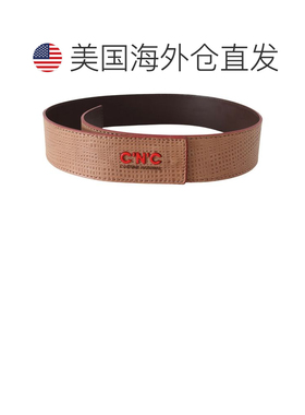 自营Costume National Leather Logo Fashion Waist Women's Belt