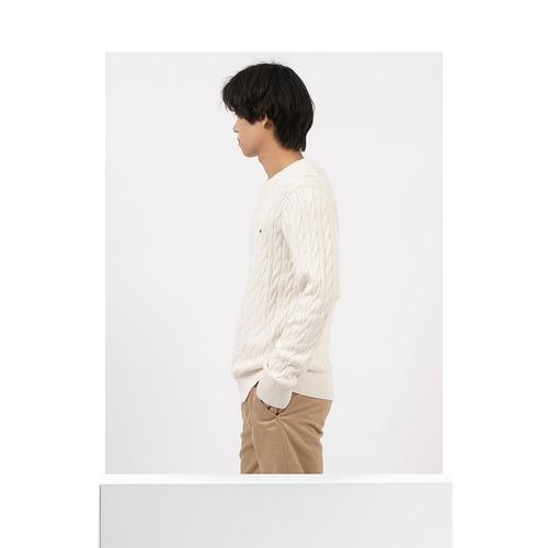 日本直邮TOMMY HILFIGER 经典缆绳圆领毛衣 [TO3203EM011438]上衣 - 图3