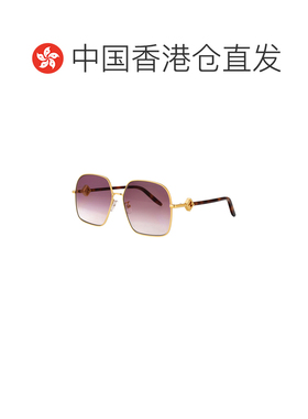 香港直邮FENDI 女士太阳镜 FE40218U30F SS2026 金色 FF DIAMONDS