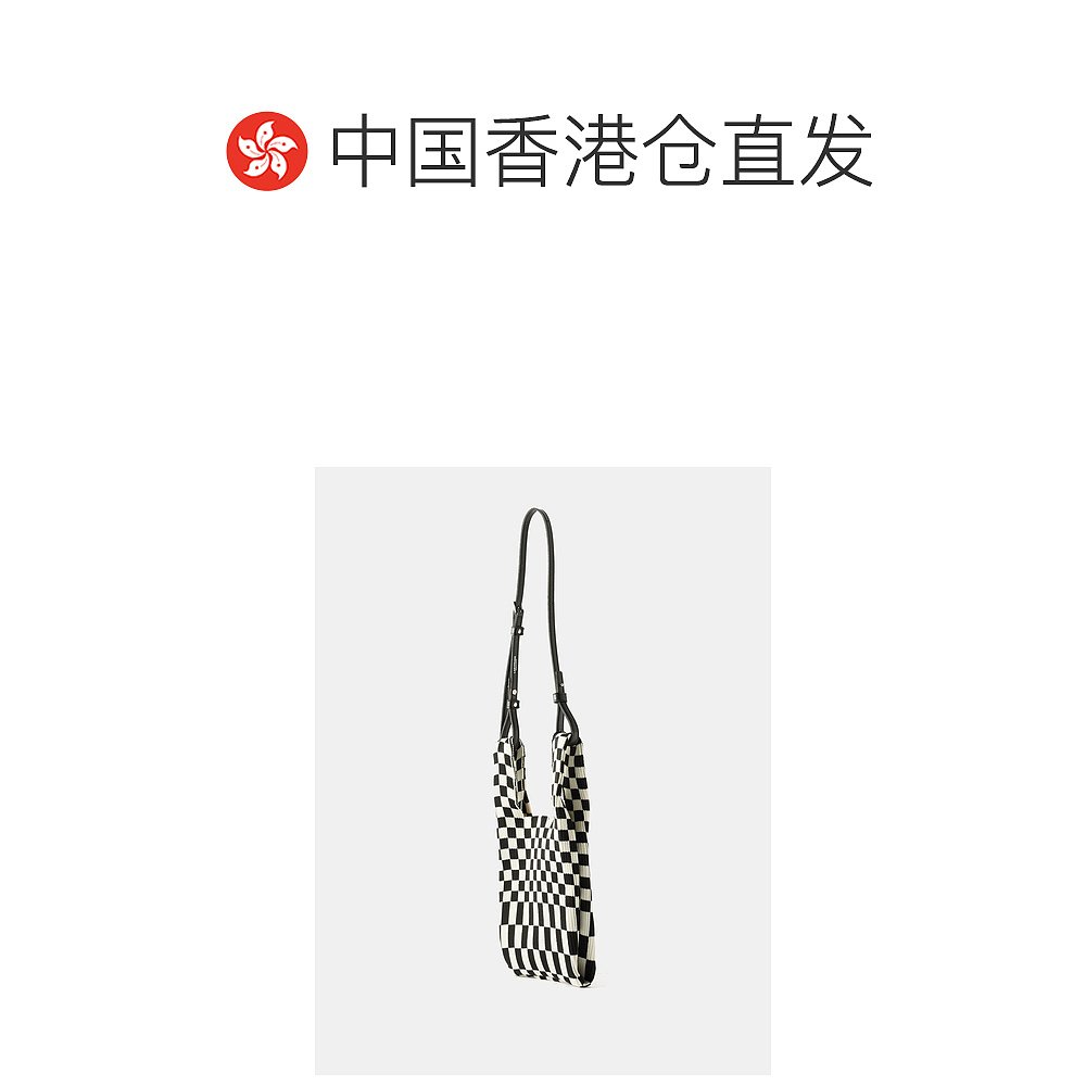 香港直邮潮奢 LASTFRAME女士Ichimatsu small checked knit tote-图1