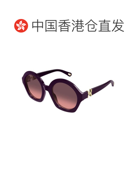 1h可退 香港直邮Chloe 蔻依 女士 圆框太阳镜 CH0302S red红色 舒