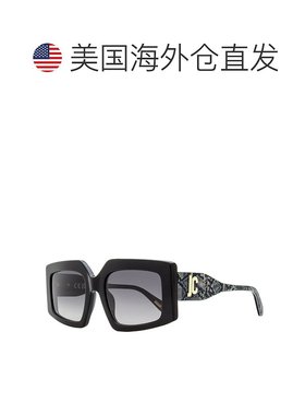自营Just Cavalli女式蝴蝶蛇皮太阳镜SJC020K 0700黑色54mm-0700