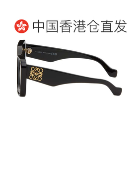 1h可退 香港直邮LOEWE 罗意威 女士 黑色 Anagram 太阳镜 LW40145