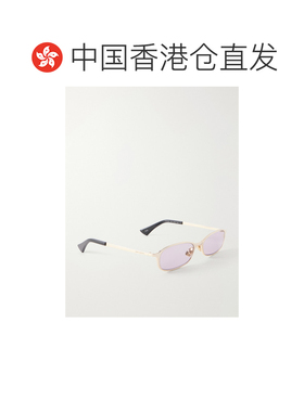 香港直邮Saint Laurent 圣罗兰 女士 SL 934 MIA 圆框镀金太阳眼