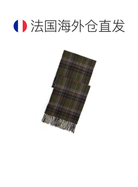 自营欧洲直邮Ralph Lauren拉夫劳伦 男士橄榄色羊毛格纹围巾