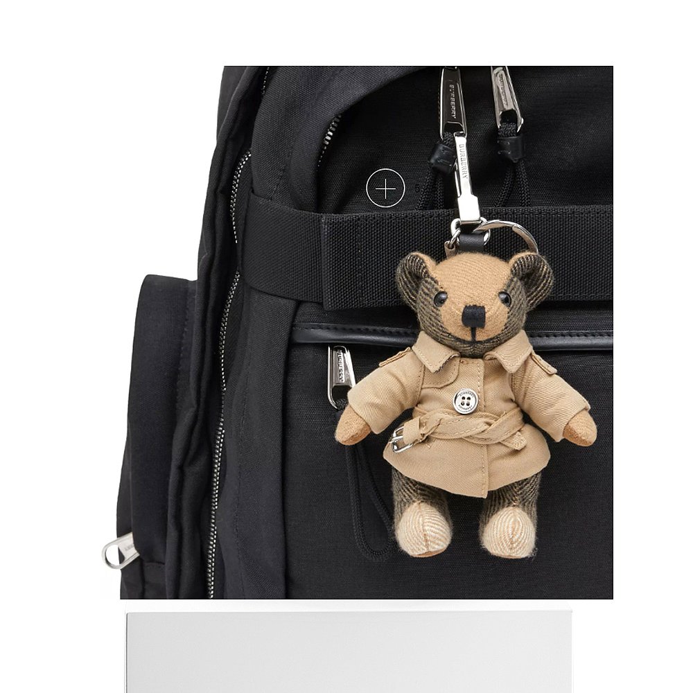 天猫国际海外仓直购Burberry 巴宝莉 Trench 风衣造型 Thomas 泰迪熊吊饰 80271683