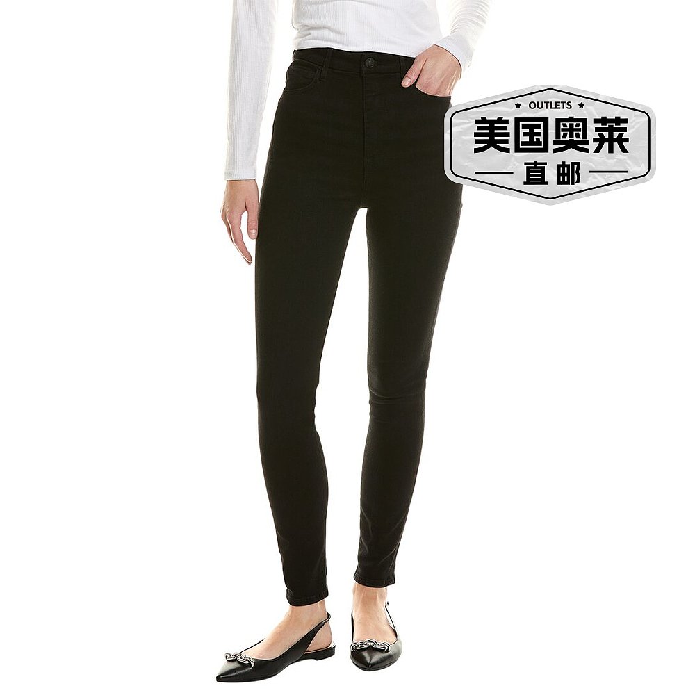 7 For All Mankind Orchid 高腰紧身牛仔裤 - 黑色 【美国奥莱】 - 图0