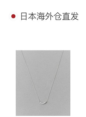 日本直邮ete 女士 璀璨七石连缀 缎带曲线设计项链 862073074075