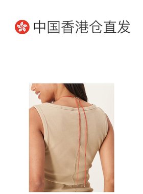 1h可退 香港直邮潮奢 ASOS 女士 details 设计短款绳子大人造红色