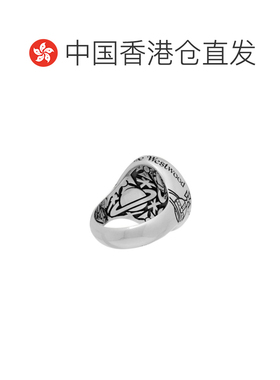香港直邮Vivienne Westwood logo戒指 6402001M01P754ANTIQUEPLAT