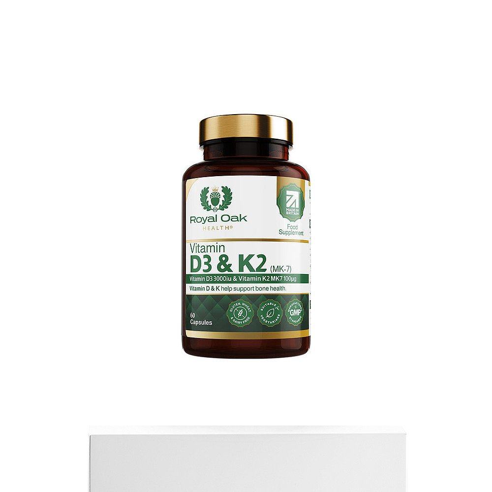 欧洲直邮ROH皇家橡树维生素d3+k2胶囊3000IU孕妇活性维他命60粒 - 图3