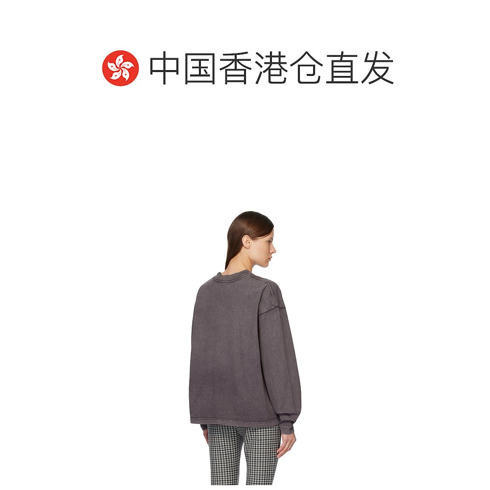 1h可退 香港直邮潮奢 Acne Studios 艾克妮 女士 黑色徽标 T 恤 C - 图1