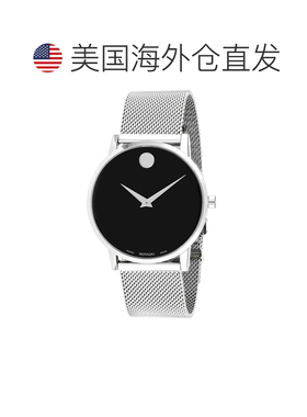 自营Movado Men's Black dial Watch - black 美国奥莱直发