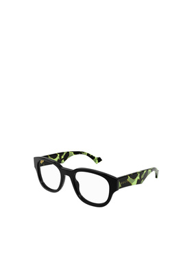 GUCCI 男士太阳镜 GG1429O003 AW2025 黑色 logo标识平光镜